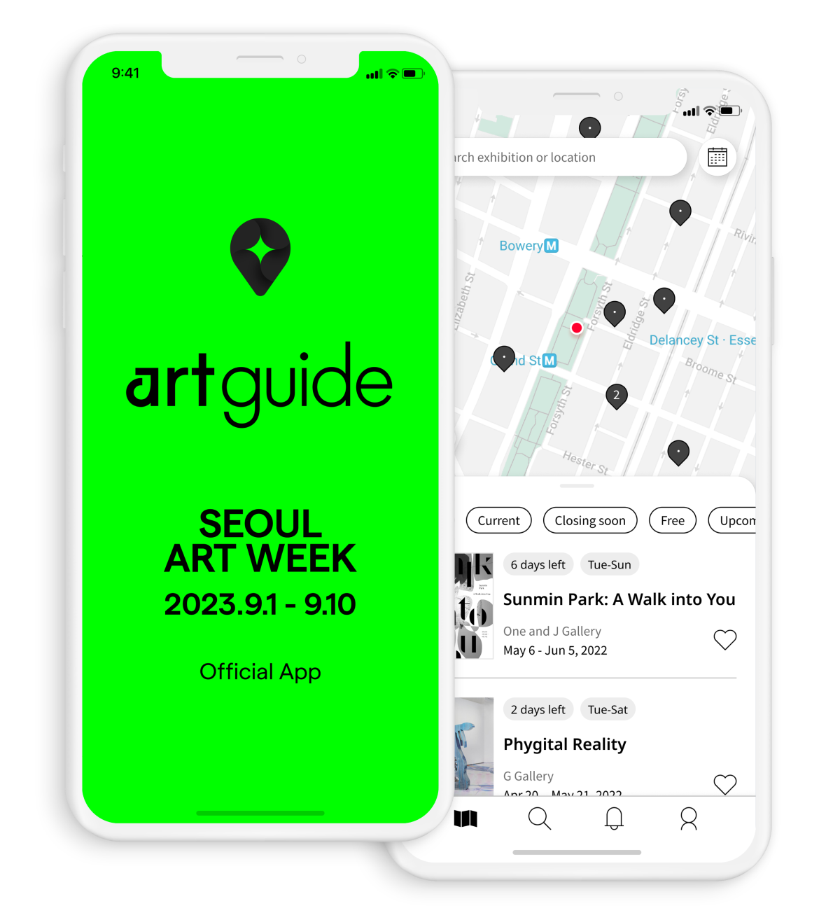 Art Guide App Screen